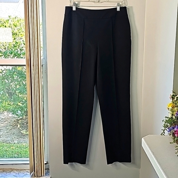 Talbots, stretch trousers with side zippers.  STRETCH. Nice fabric size 10 - Picture 1 of 11